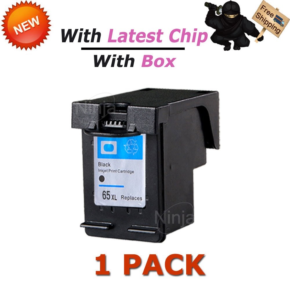 1P Black 65XL Ink Cartridge for HP DeskJet 2600 3720 3721 3730 3732 3733 3735