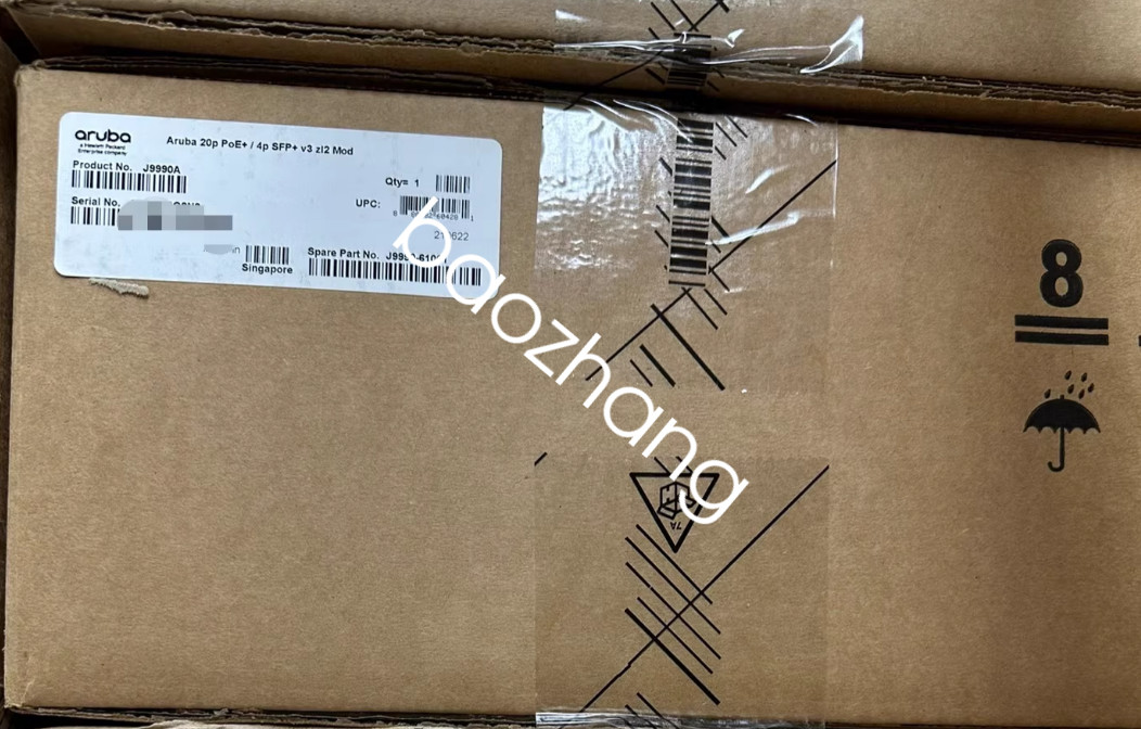 1PCS Aruba 20p PoE+ / 4p SFP+ v3 zl2 Mod J9990A new via FedEx or DHL