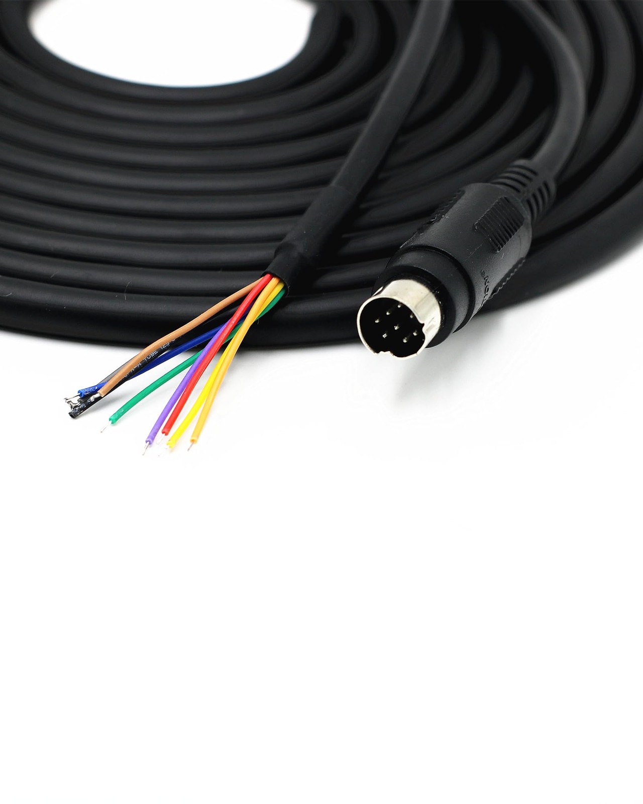 Mini8P Cable Mini DIN 8 Pin Male MD8 To Wire End Connector 3.28ft/1m Length