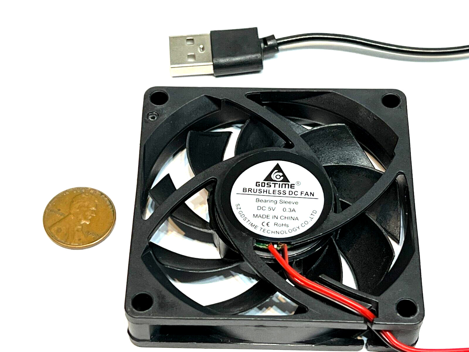 USB Connector Fan 5v 70mm x 15mm 2pin 7015 extruder fan cpu blower G28