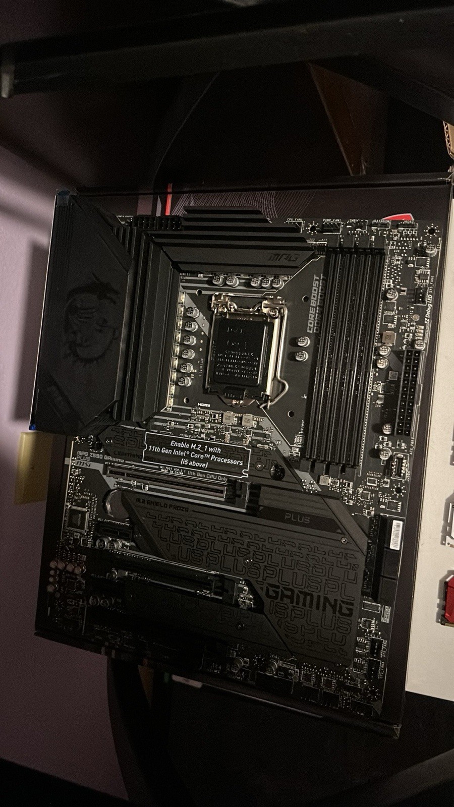 MSI MPG Z590 Gaming Plus Motherboard LGA 1200, DDR4 Socket