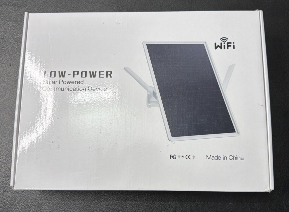 WiFi Extender Signal Booster Solar Battery Outdoor, Long Range up to 300-feet...