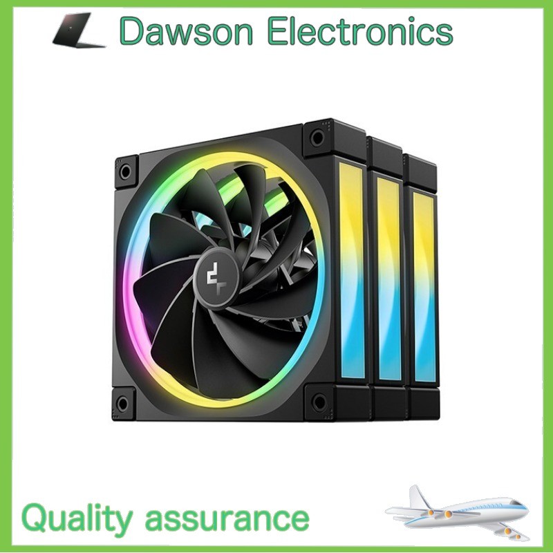 New DeepCool FL12R 3 IN 1 Black 120mm Unique Addressable RGB Reverse Fan