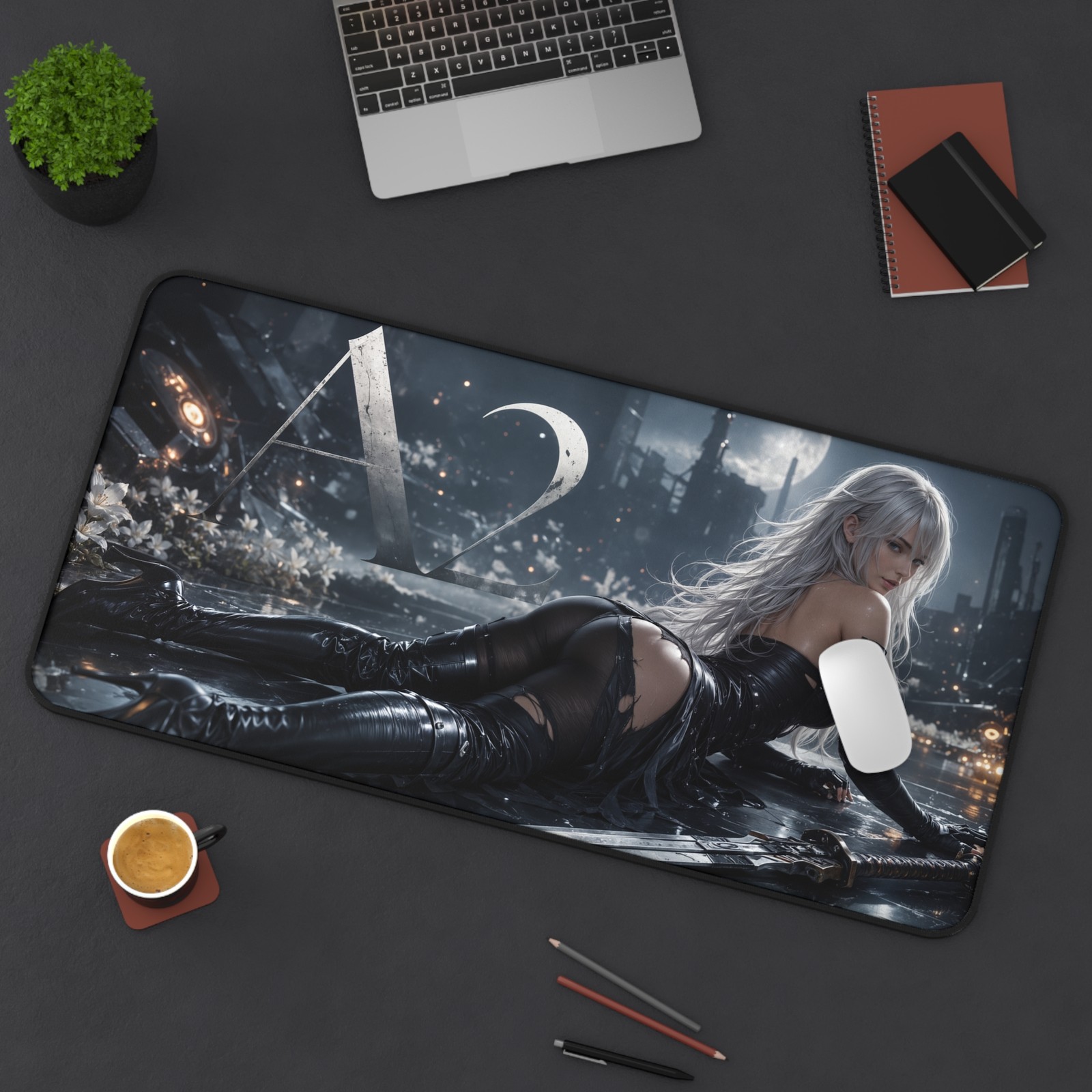 A2 NieR Mouse Pad, XXL Gaming Desk Mat, Android Heroine Desk Pad