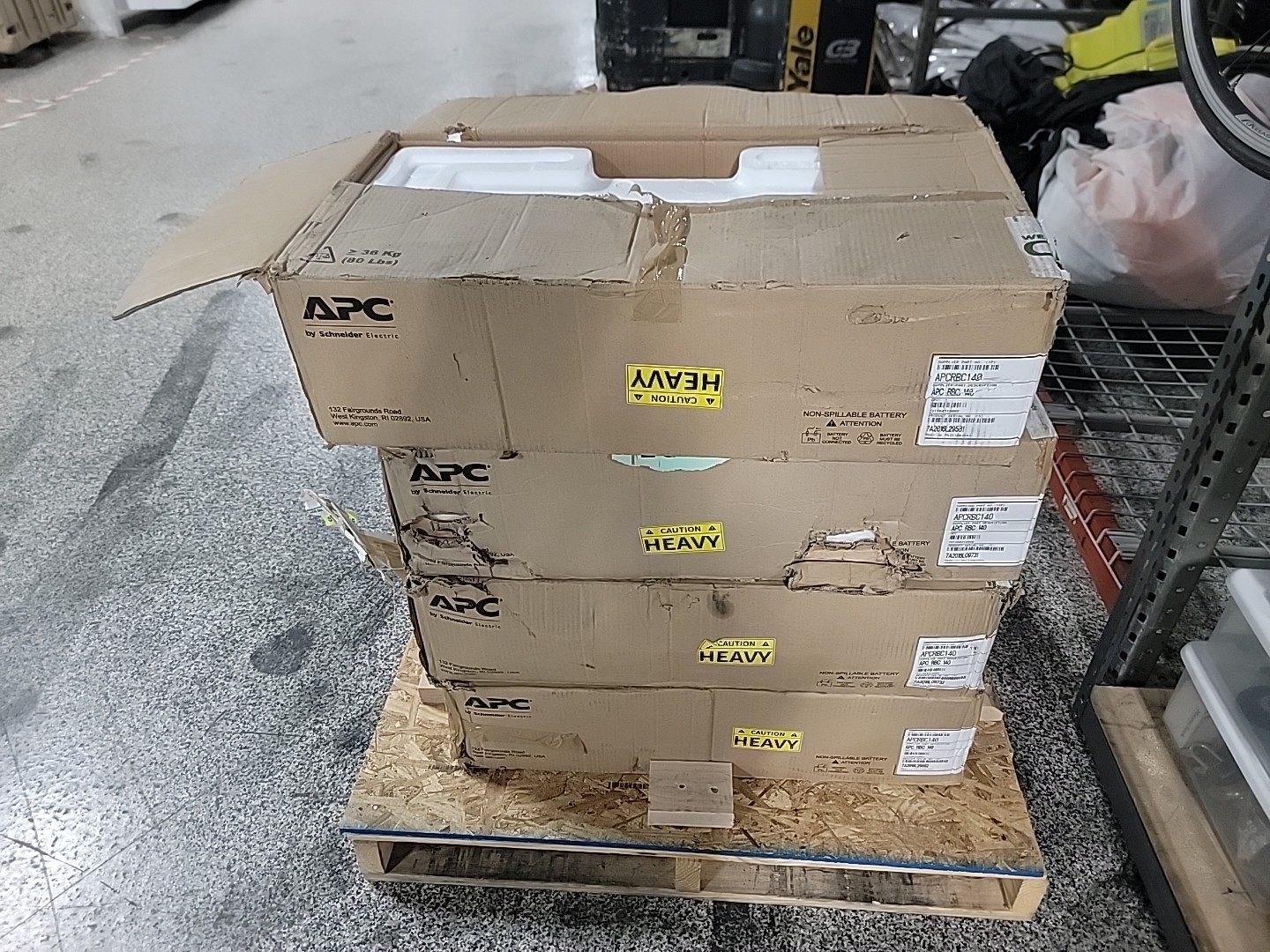 Lot of 8 - Used APC APCRBC140 RBC 140 (8 Cartridges)