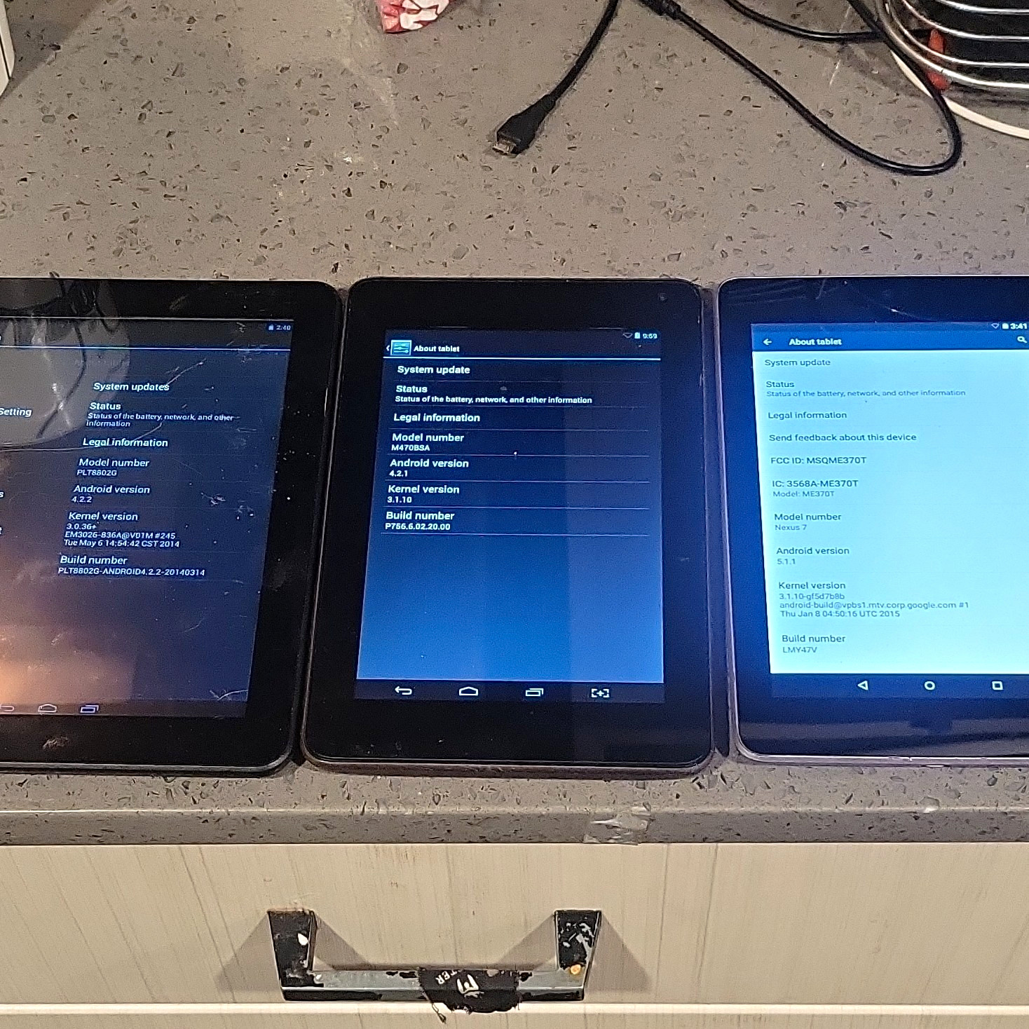 Lot Of 3 Working Tablets