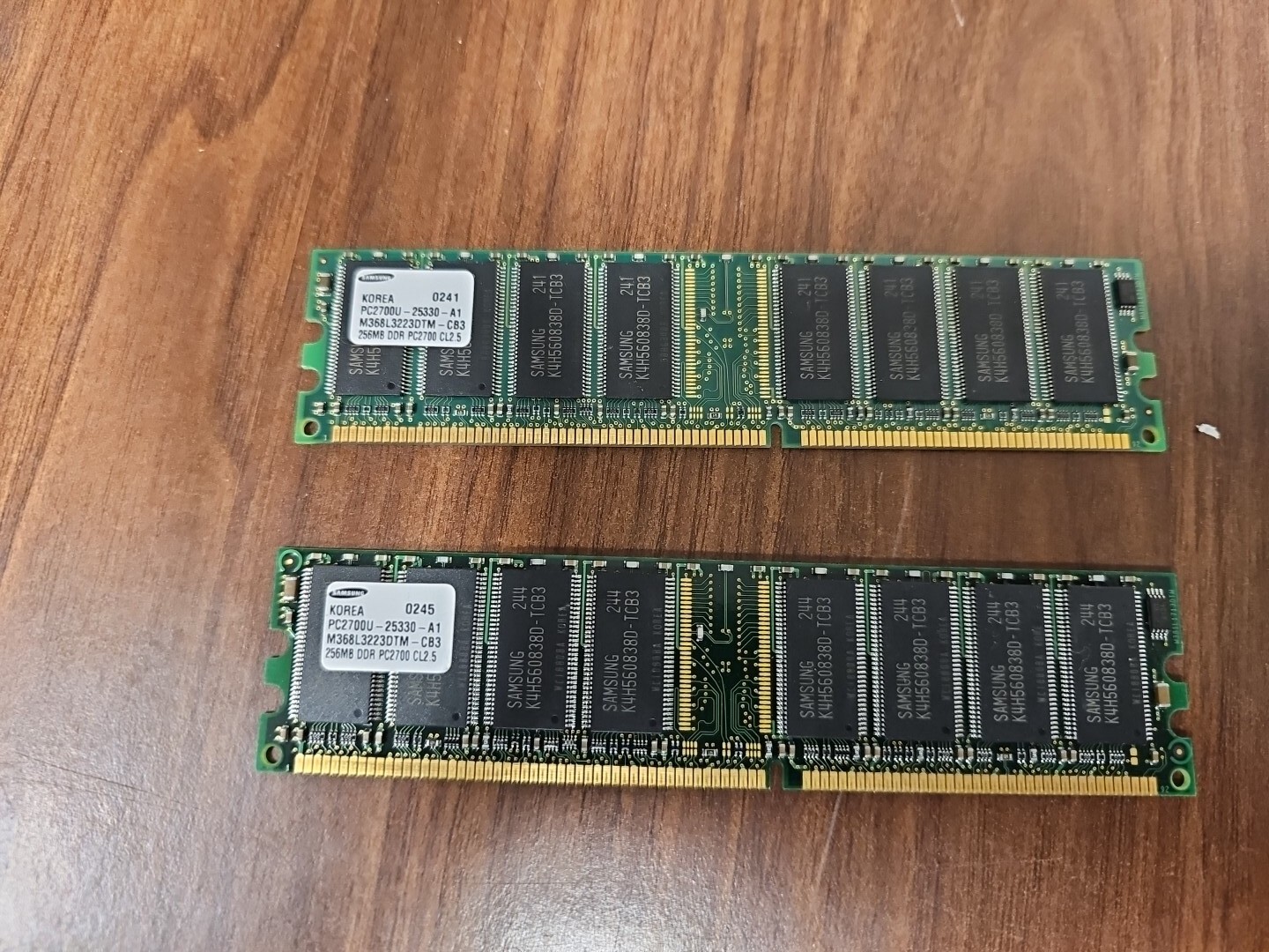 Samsung PC2700U 25331 A1 M368L3223DTM CB3 256mb ddr RAM Memory