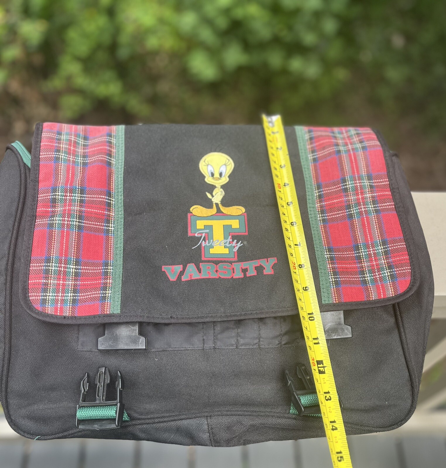 Warner Bros (WB) Looney Tunes Tweety Bird Varsity Computer Satchel/Shoulder Bag