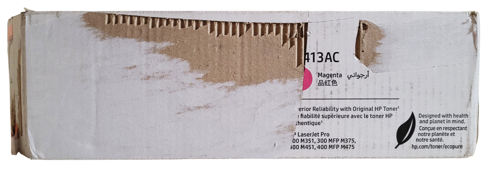 HP LaserJet CE413AC Magenta Toner Cartridge New Sealed With Open Box