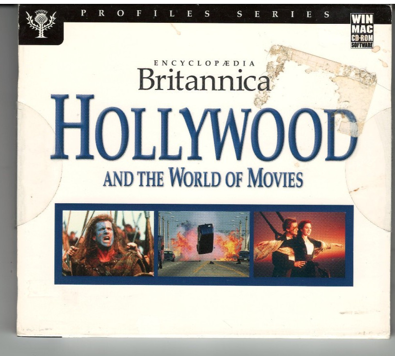 Encyclopedia Britannica Hollywood and the World of Movies CD ROM GOOD