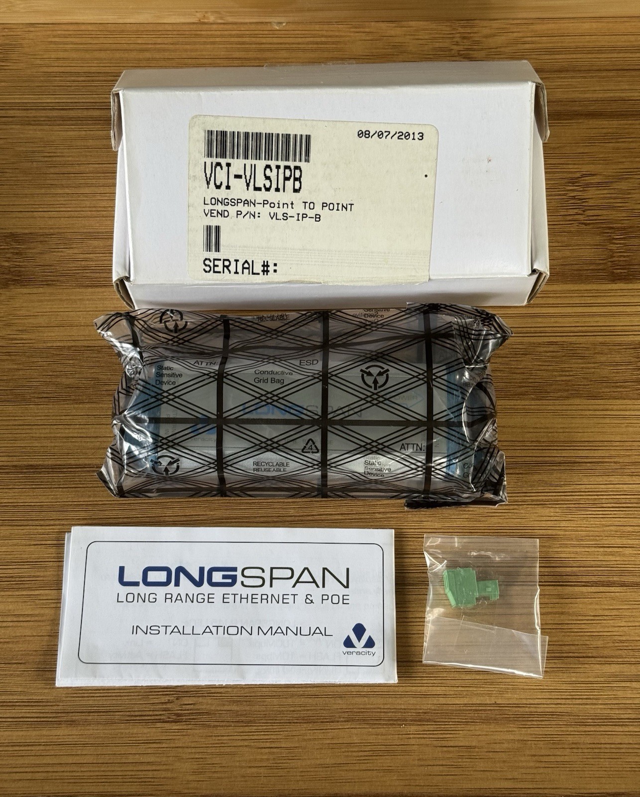 Veracity Usa LONGSPAN-POINT to Point Ethernet & PoE E VLS-1P-B