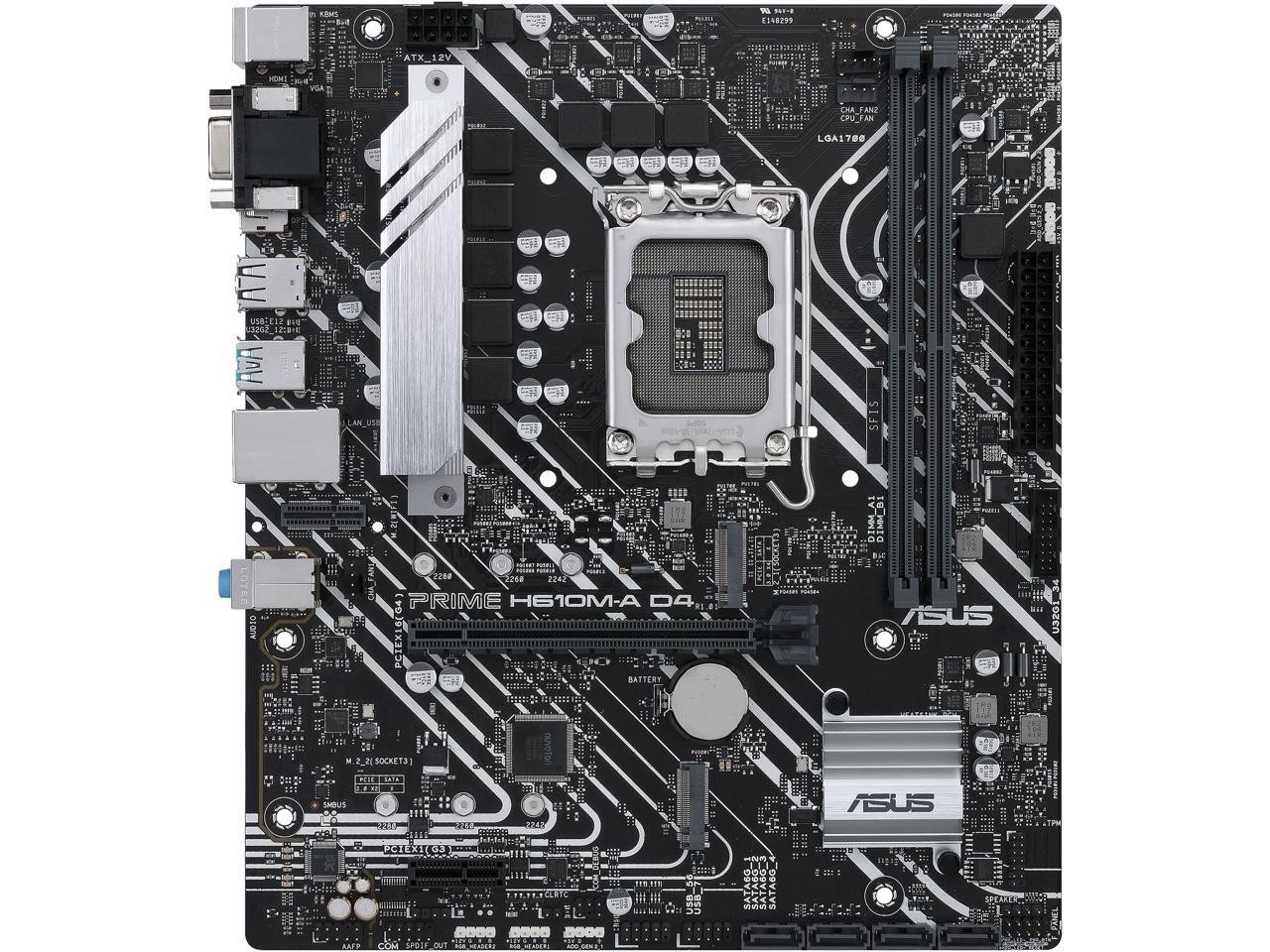 ASUS PRIME H610M-A D4-CSM LGA 1700 (Intel 12th & 13th Gen) Micro-ATX Commercial