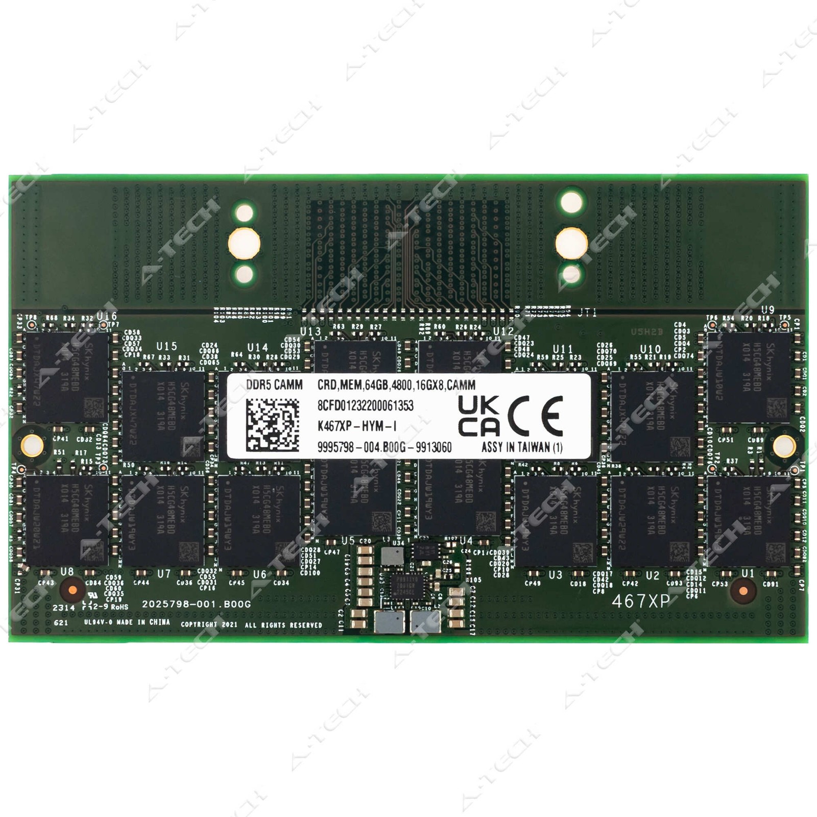 Dell 64GB DDR5 4800 MHz PC5-38400 CAMM Enterprise Latop Memory RAM (K467XP-HYM)