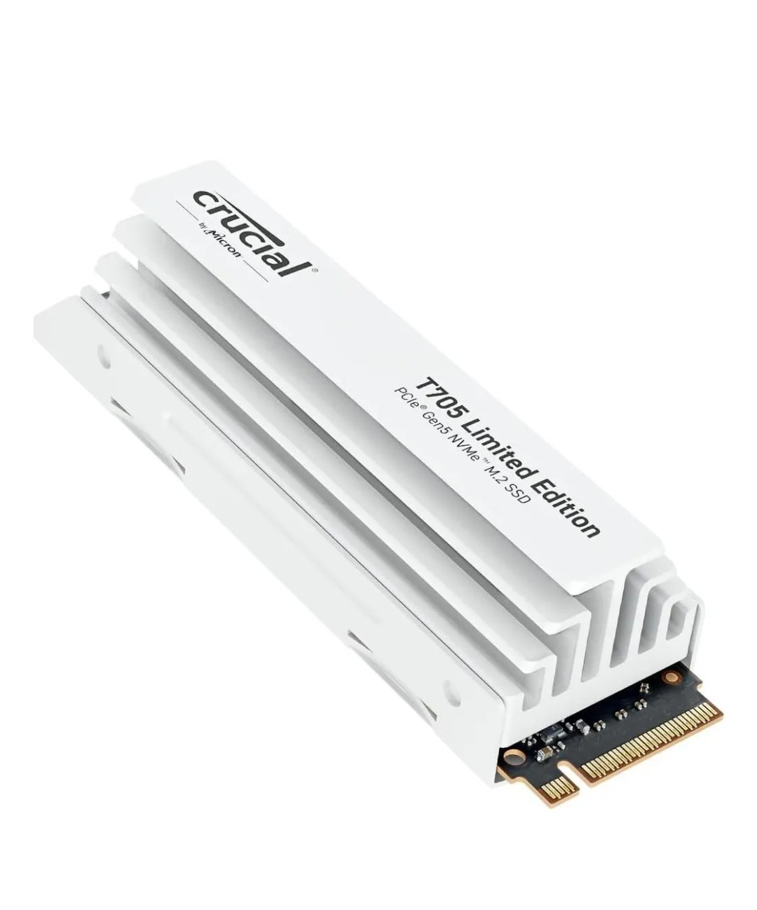 Crucial T705 2TB M.2 NVMe PCIe 5.0 x4 Gen5 with White Heatsink, up to 14,500