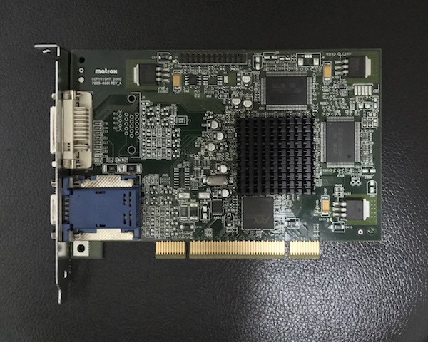 Matrox Millennium G450 32MB 64-bit DDR PCI Video Card #7003-0301 Rev.A *DVI+VGA