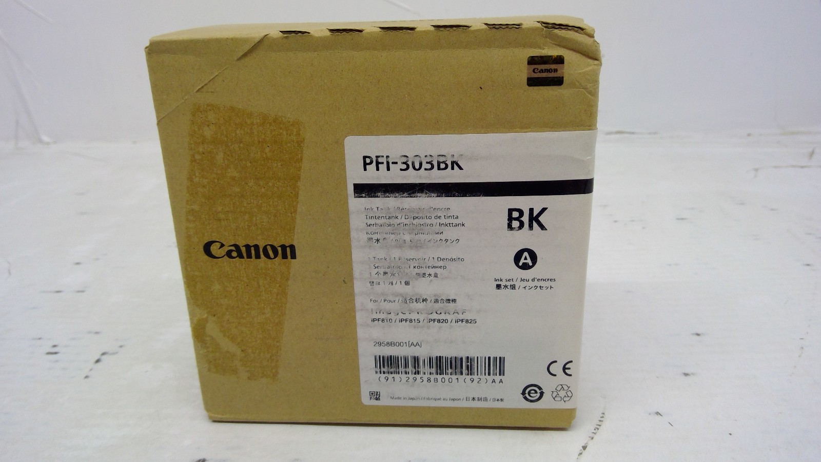 Genuine Canon PFI-303BK Black Ink Cartridge 2958B001AA 2958B001