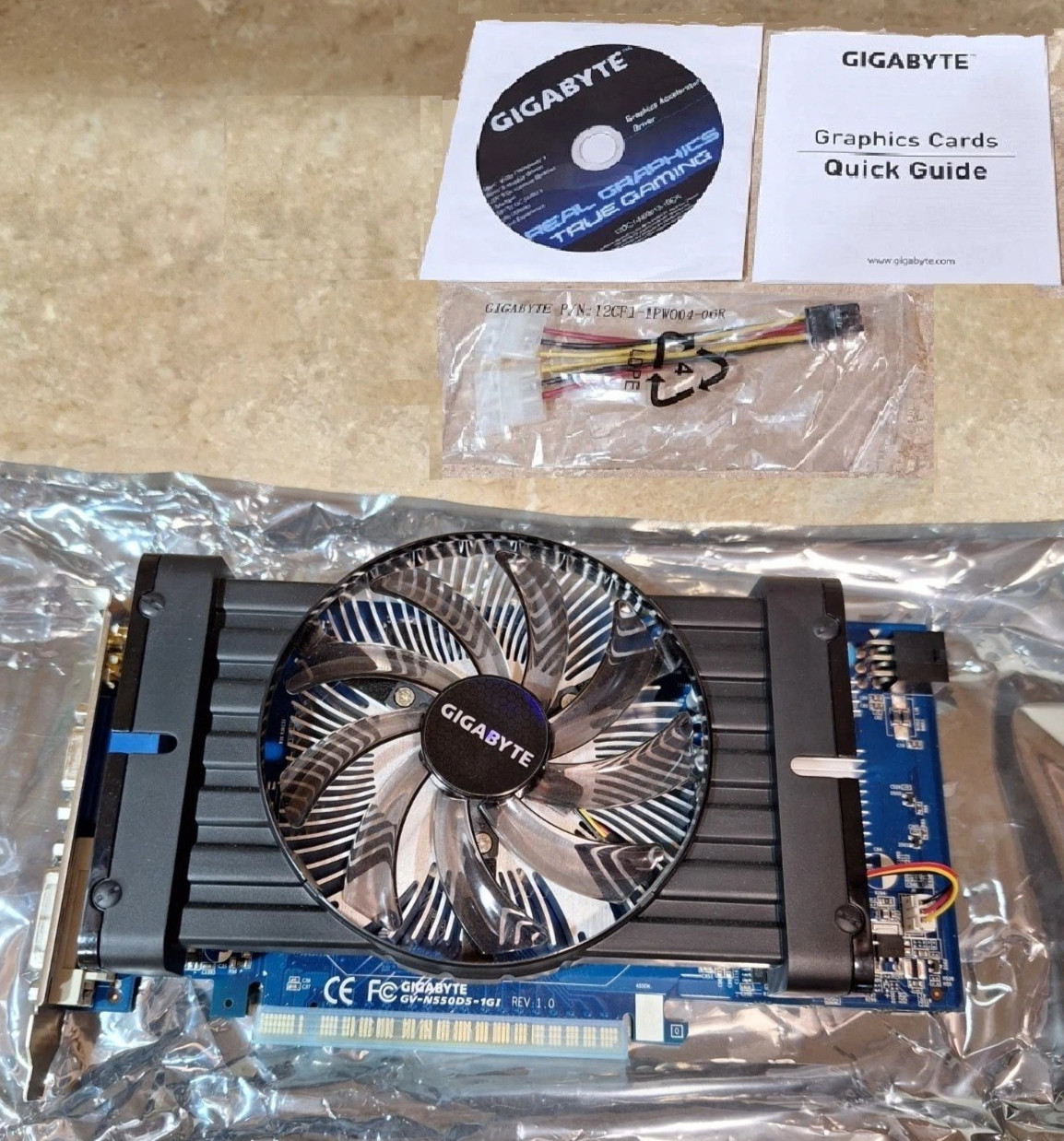 Gigabyte NVIDIA GeForce GTX 550 Ti 1GB GDDR5 PCIe x16 HDMI DVI VGA GPU Graphics