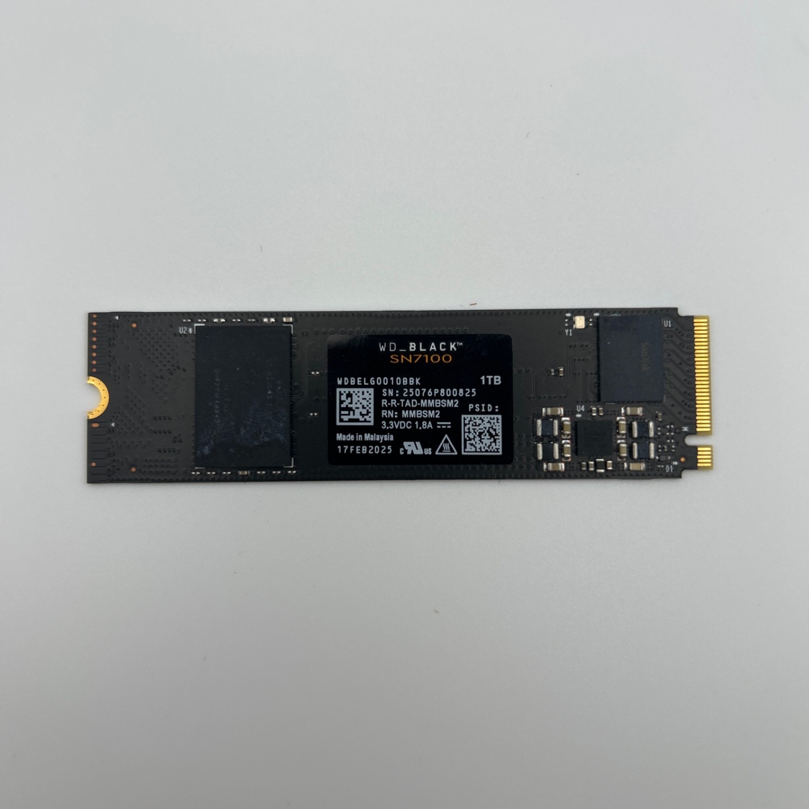 Western Digital WD Black SN7100 1TB Gen 4 SSD WDBELG0010BBK