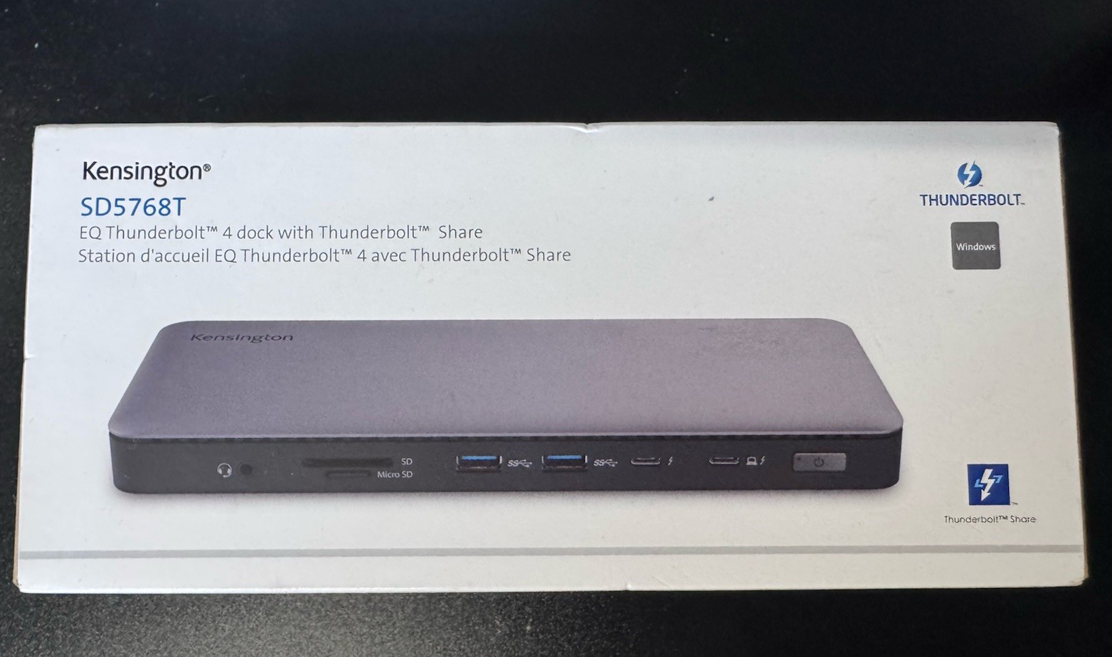 Kensington SD5768T EQ Thunderbolt 4 Share Dual 4K Docking Station New