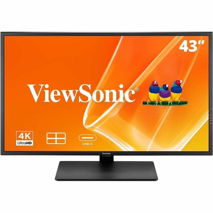 ViewSonic VX4381U-4K 43 Inch 4K Monitor, with HDR10 for Seamless Home and Office