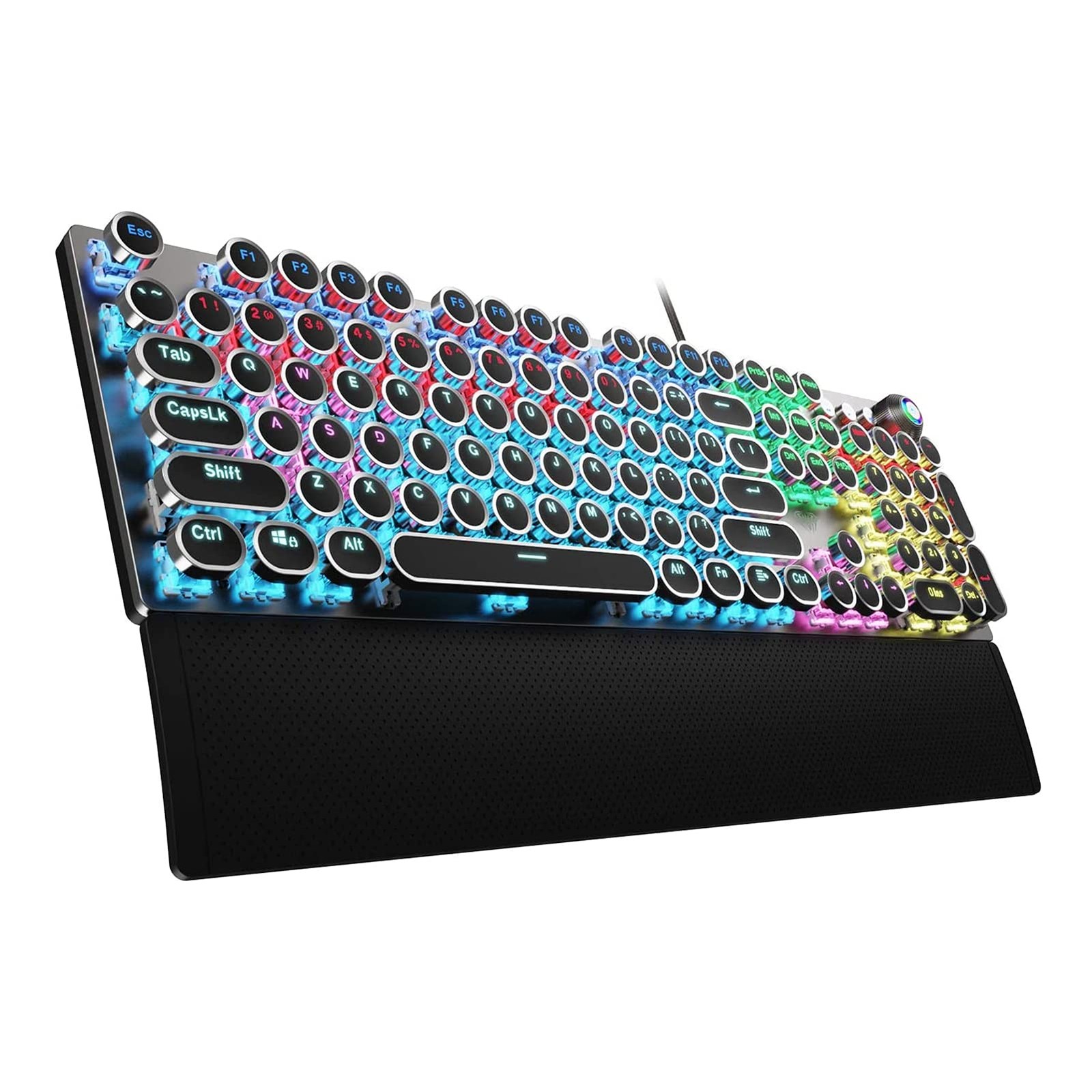AULA F2088 Typewriter Style Mechanical Gaming Keyboard Wired,Blue Switches,Ra...