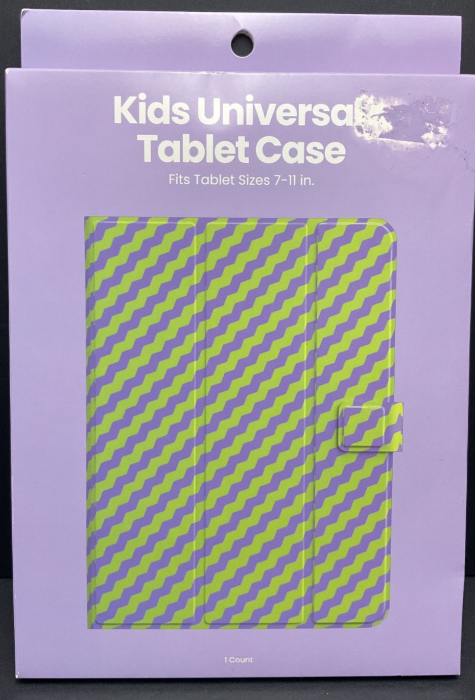 Kids Universal Tablet Case Green and Purple Fits 7-11” Tablets A3