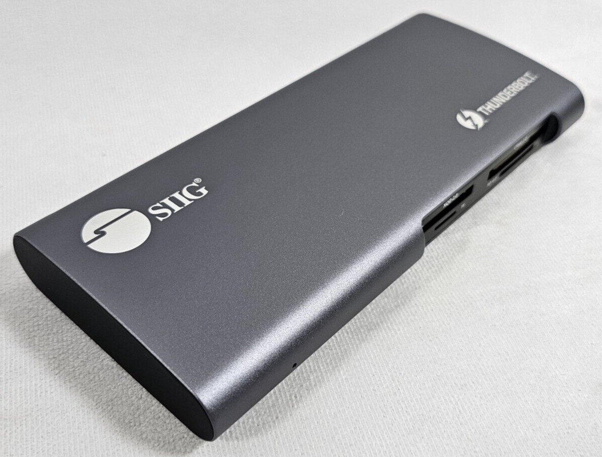 SIIG 8K@60Hz USB Hub Thunderbolt 3 USB C, DP to Dual 4K Monitor, Docking Station