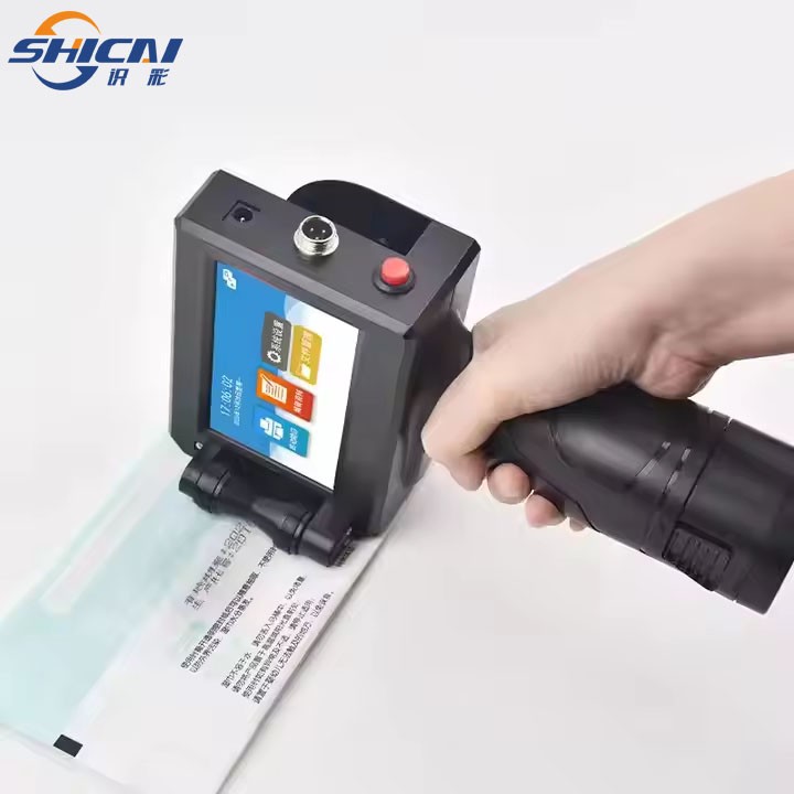 Handheld inkjet printer 12.7mm prints on packaging bag sheet metal pipes