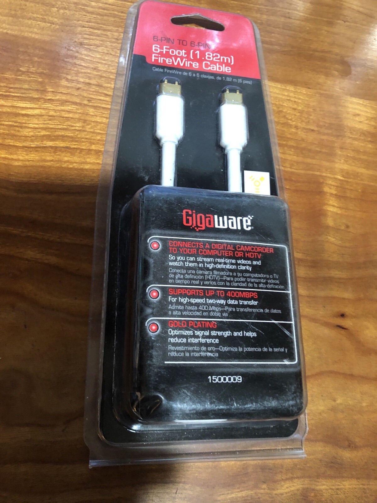  GigaWare 6ft. 6-pin To 6-pin FireWire  Cable -  #1500009. White