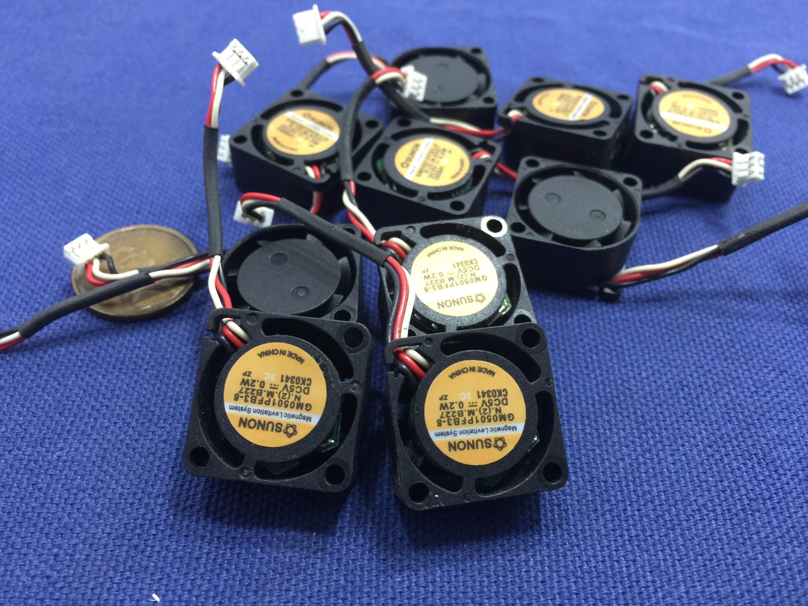 10 Pieces Sunon KD0501PFB3-8 5V 2010 20x20x10mm cooling fan small mini mico c12