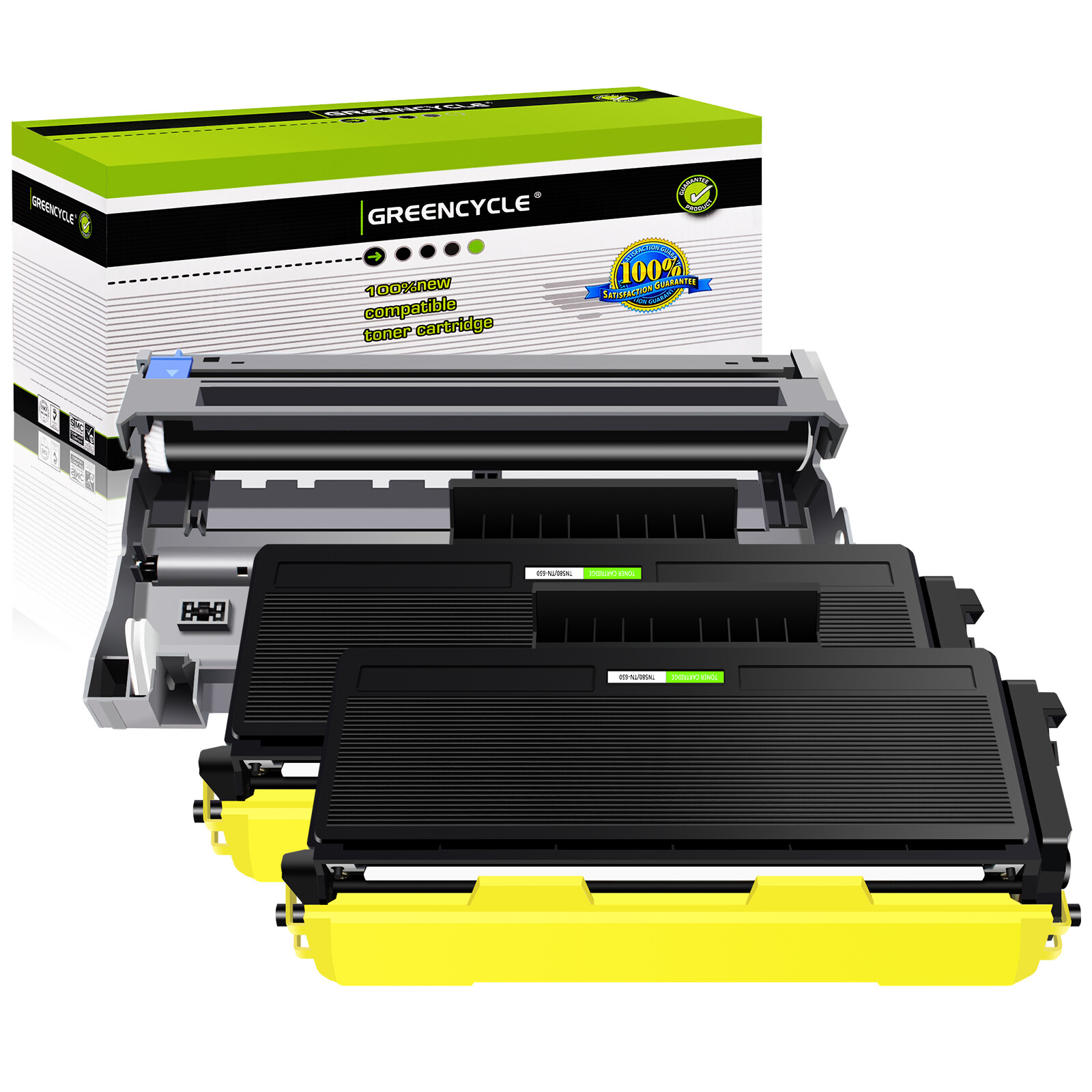 2PK TN650 +1PK DR620 Drum Toner Fits for Brother MFC-8370 MFC-8690DW MFC-8880DN