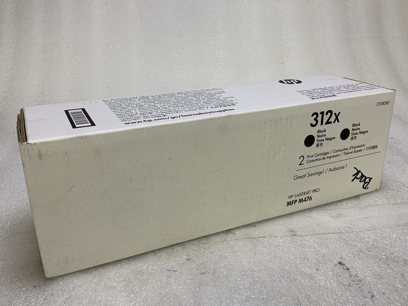 HP 312X CF380X Black Ink Cartridge HP Laserjet Pro MFP M476 - NEW SEALED
