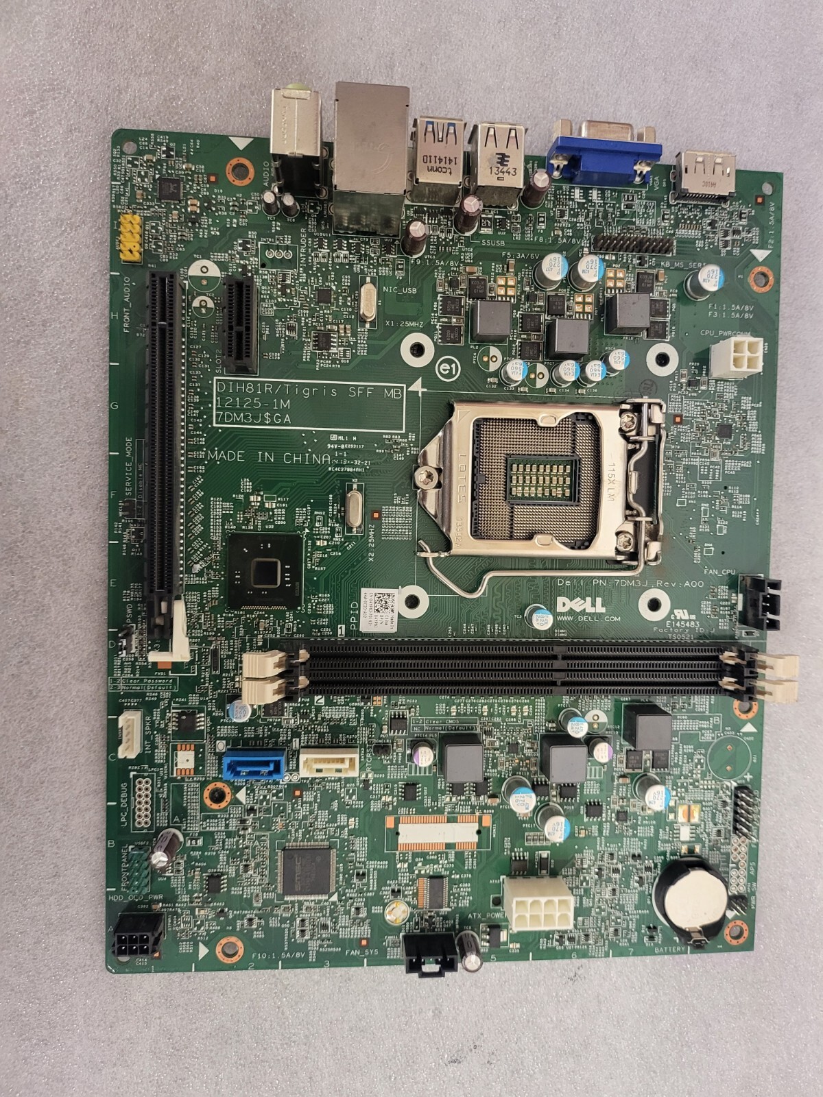 Dell DIH81R Tigris SFF MB PN-V2KX3 REV:A00 DP/N 0WMJ54 Optiplex 3020 TESTED USA