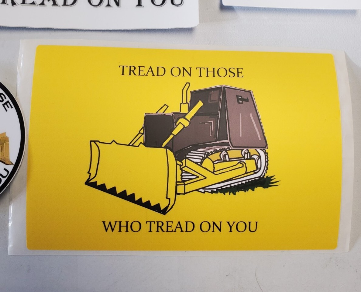 KILL DOZER Flag DECAL 4x6 inch *WORLDWIDE 🌐 SHIPPING*