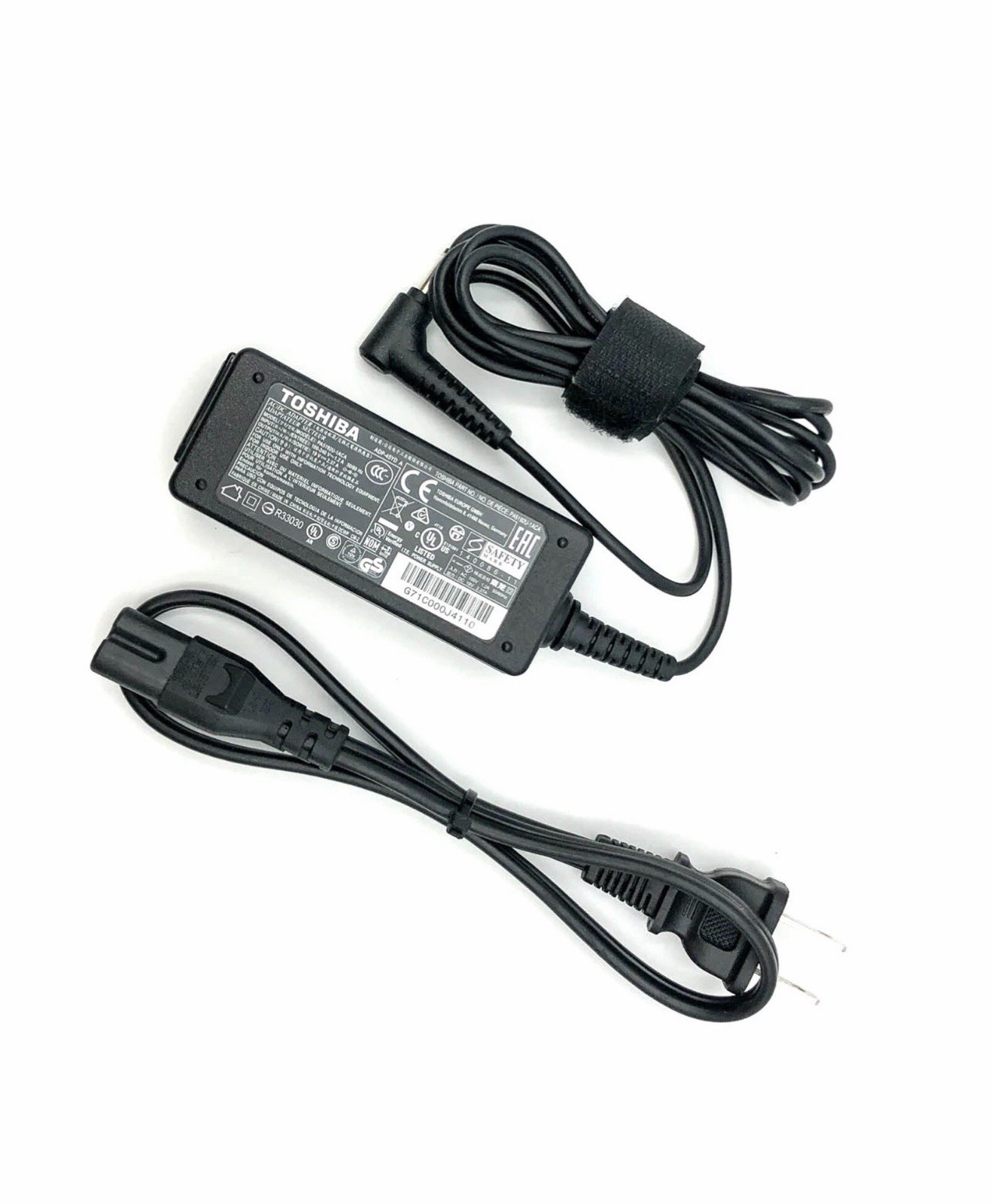 Genuine Toshiba PA5192U-1ACA Power Supply AC Adapter 19V 2.37A 45W OEM.
