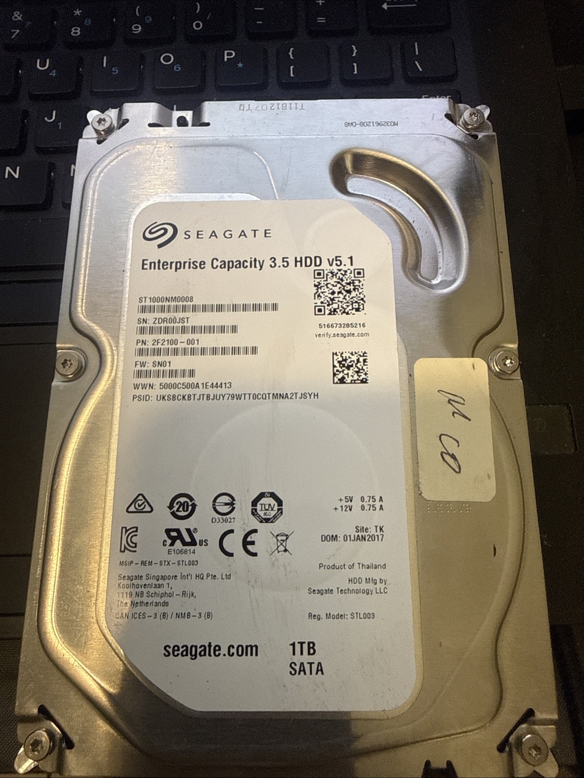 Seagate ST1000NM0008 1TB 7200RPM SATA III 6Gb/s 3.5" Enterprise HDD Hard Drive