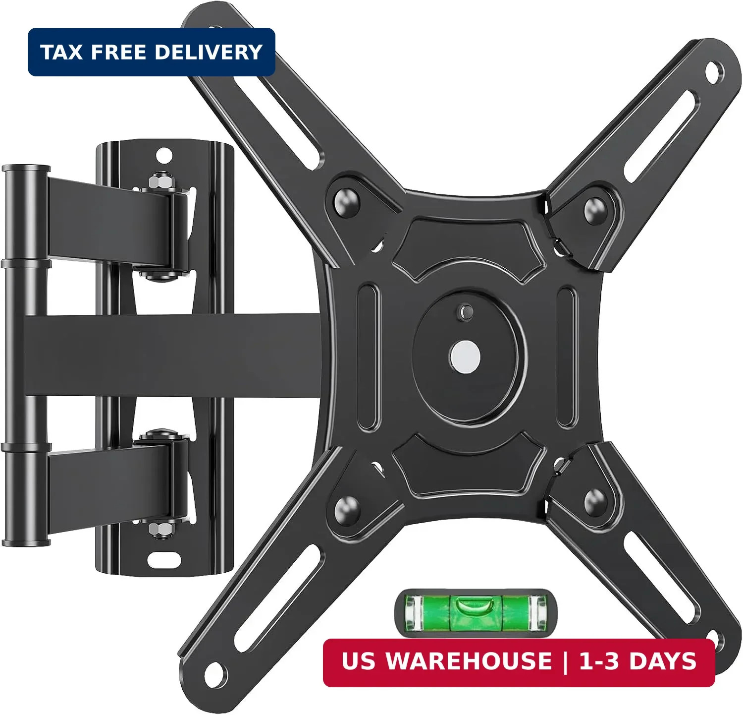 ELIVED Full Motion TV Wall Mount, 14-42" TV Monitor, VESA 200x200, 44 Lbs | Supp
