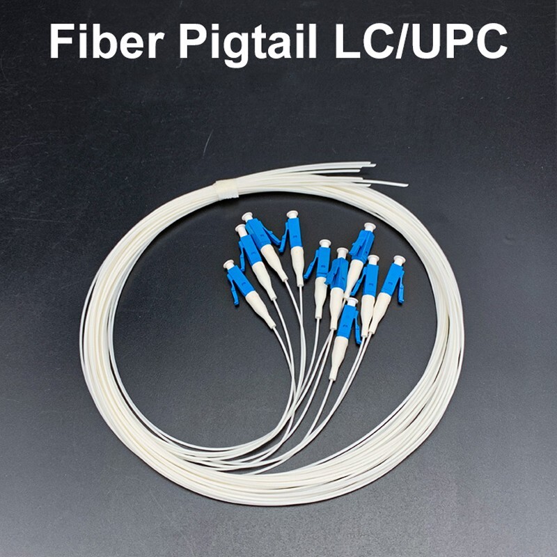 10pcs 1.5m Fiber Optical 0.9mm LC UPC Fiber Optic Pigtail Fiber Patch Cord