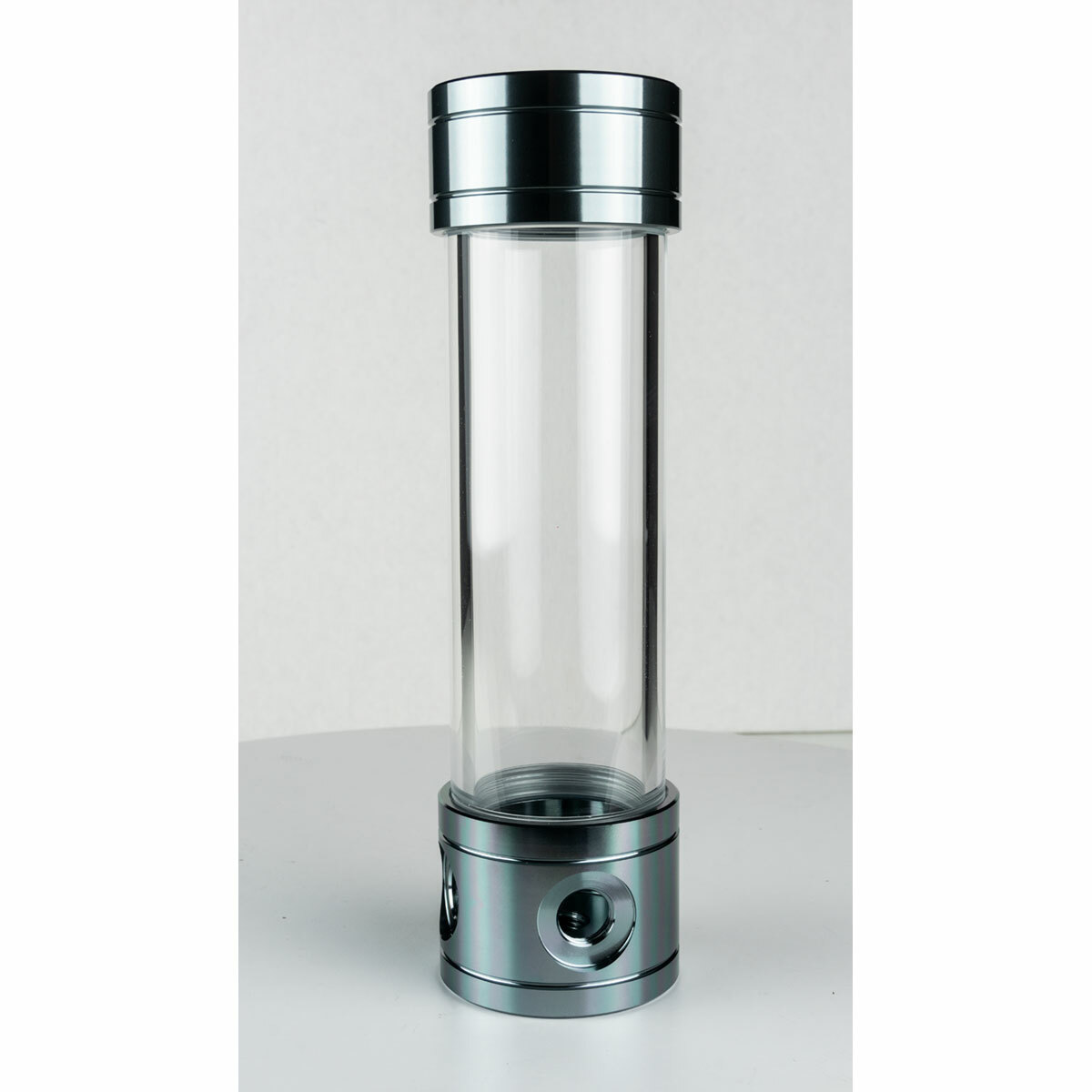 Bykski Ice Dragon 200mm Reservoir - B-CT50-AGC - Silver Aluminum