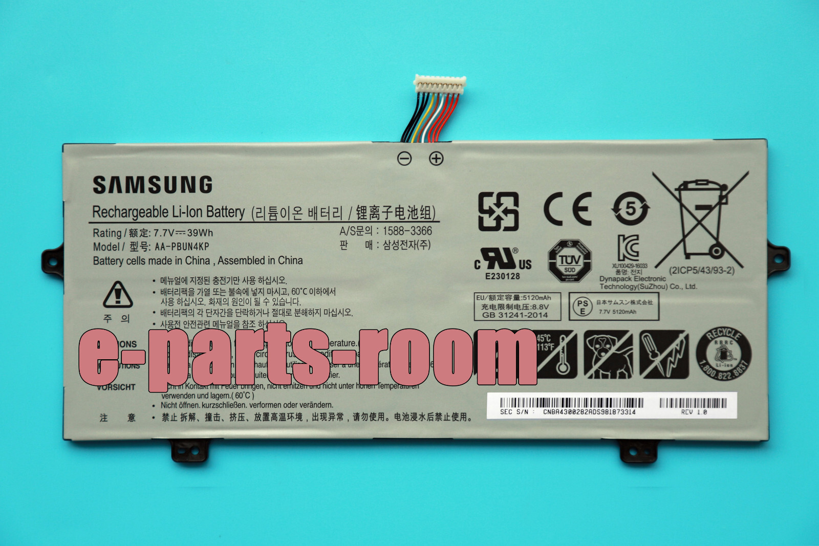 Genuine AA-PBUN4KP Battery for Samsung 930QAA 930QBE NP930QAA NT930QBE NT930QBV