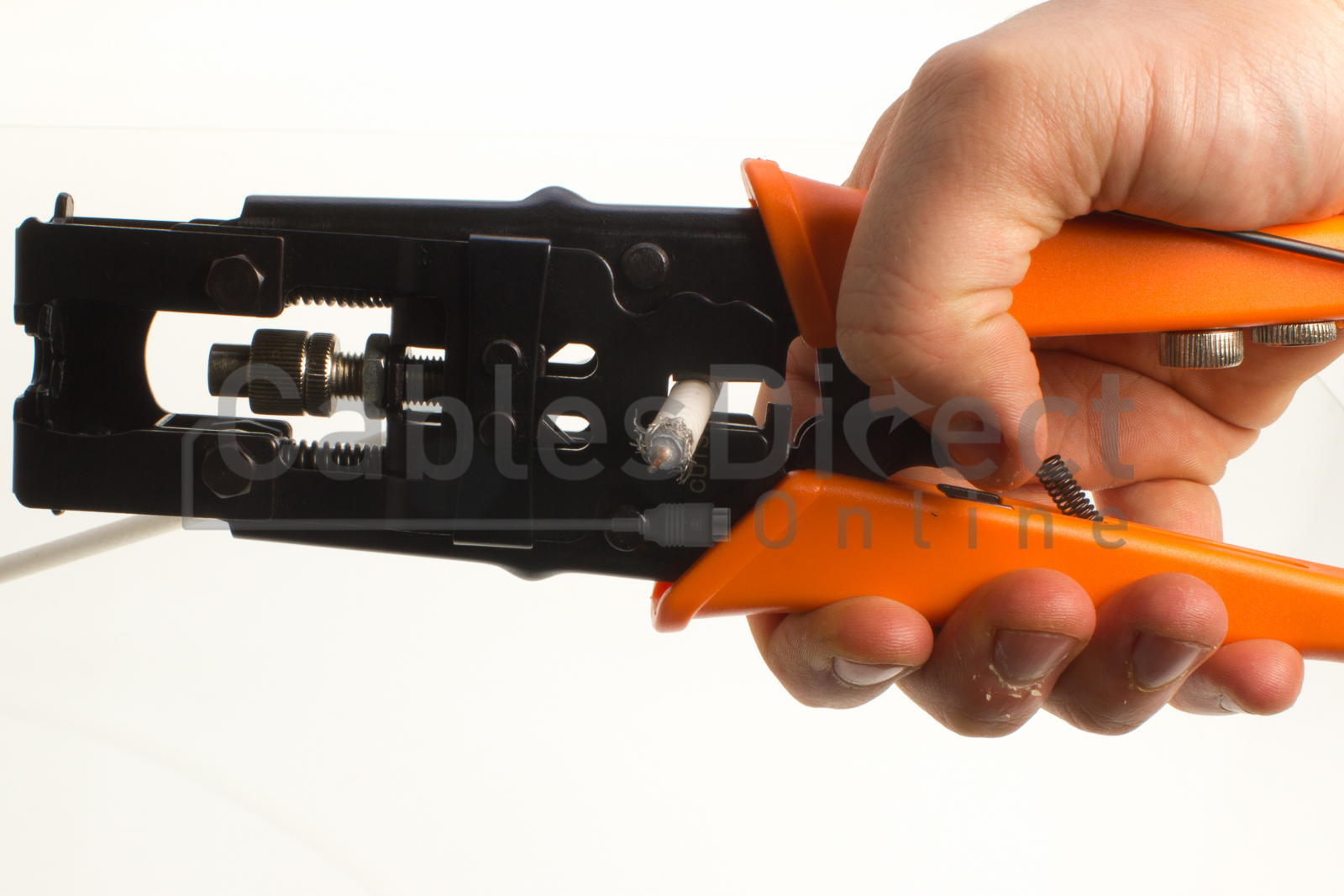 Coax Compression Crimping Tool F BNC RCA Crimper RG59 RG6 Cable Connectors