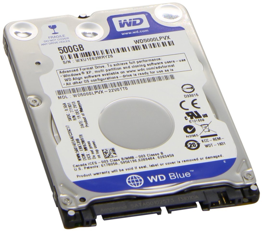 (NEW) WESTERN DIGITAL 500GB 2.5" SATA 5400RPM LAPTOP PC HD HARD DRIVE WD5000LPVX