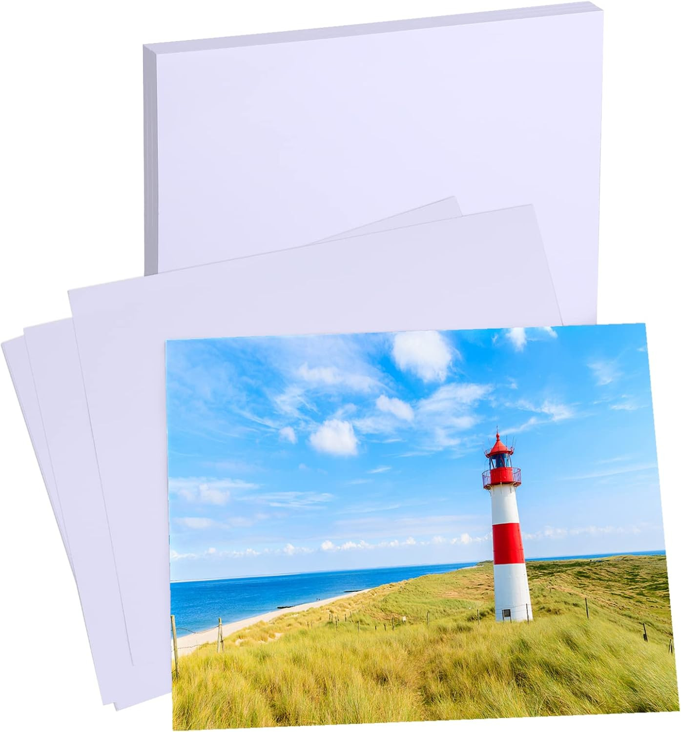 Papel Fotografico Papel Fotografico Brillante De 8”X 10” Para Impresora De Tinta