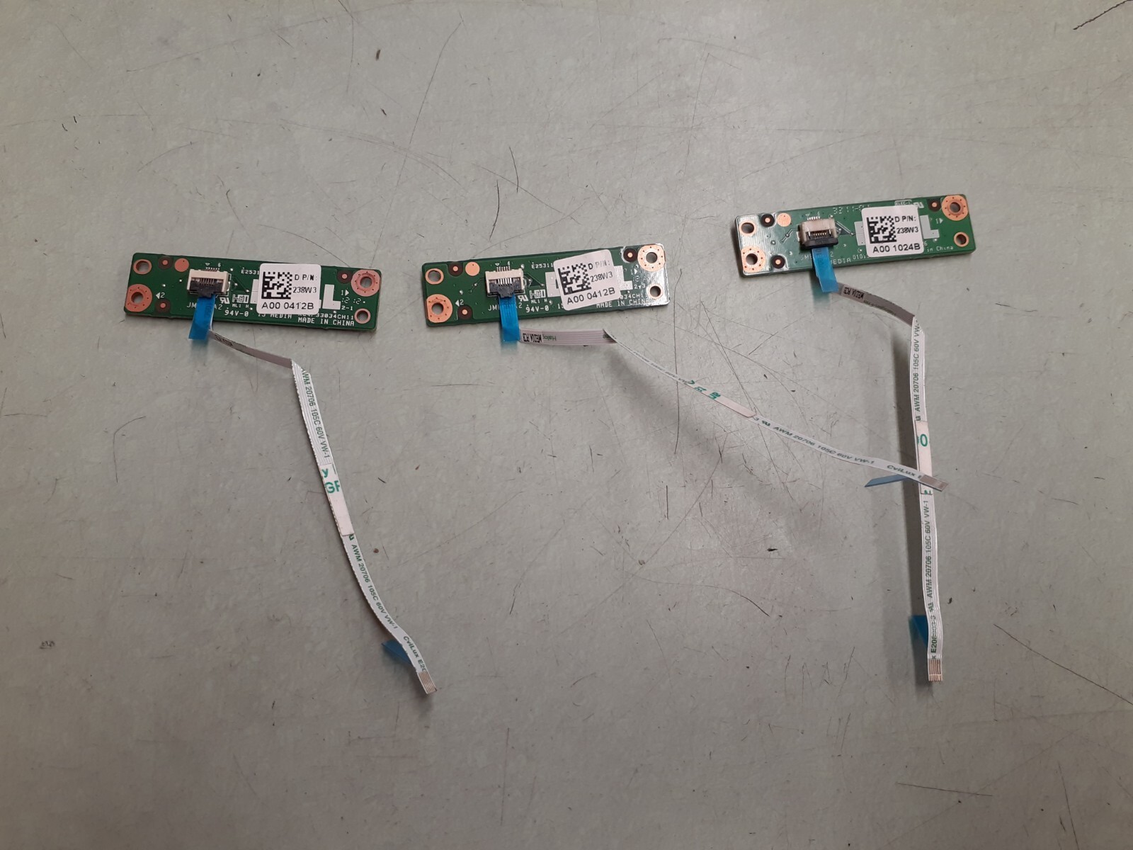 (3) Genuine Dell Latitude E5520 Multimedia Buttons Board 0238W3 238W3