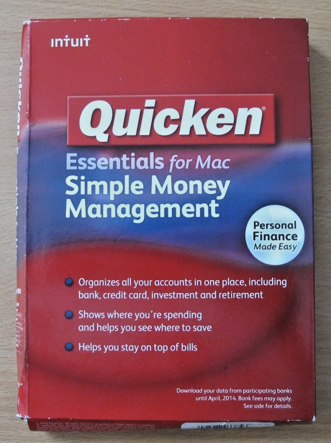 Quicken Essentials for Mac 2010 Personal Finance Software CD Retail Box New