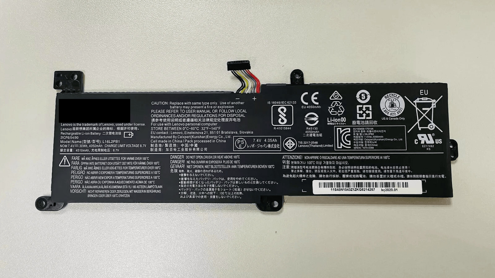 Genuine Battery L16L2PB1 L16L2PB3 L16M2PB1/L16M2PB2 L16C2PB2 For 320-15IKB -15IA