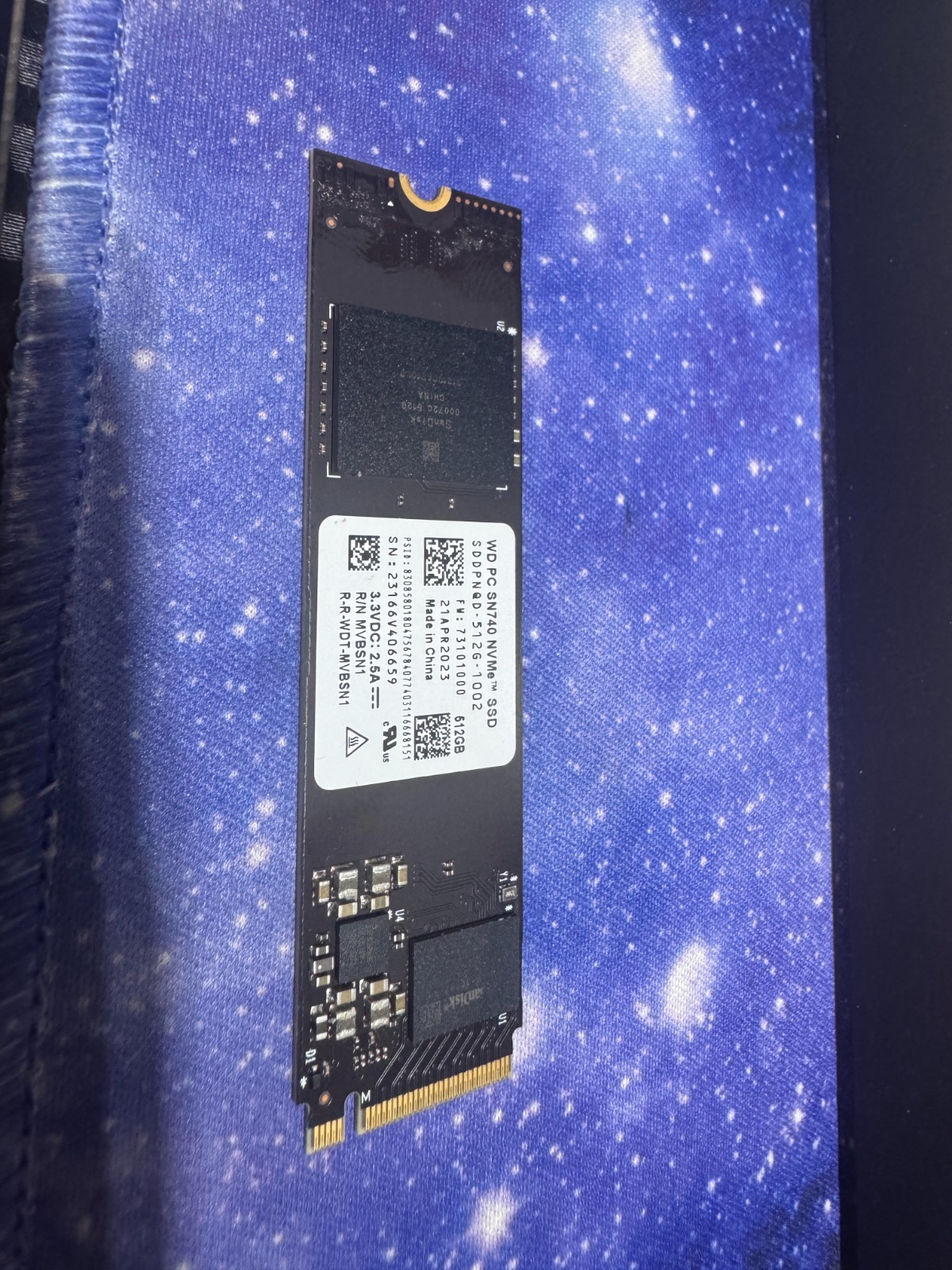 Western Digital WD PC SN740 512GB M.2 2280 NVMe Internal SSD (SDDPNQD-512G-1201)