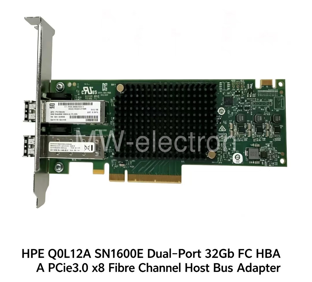 Both Brackets Q0L12A HPE StoreFabric SN1600E 32Gb 2Port HBA 870000-001
