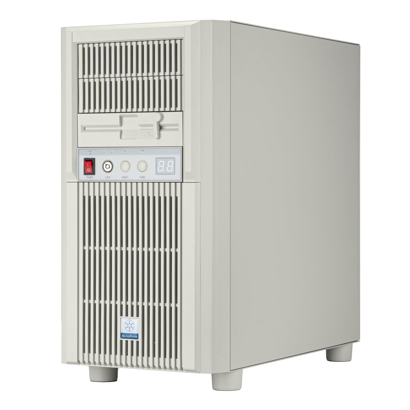 Silverstone SST-FLP03W Retro M-ATX Chassis w/ Turbo Button