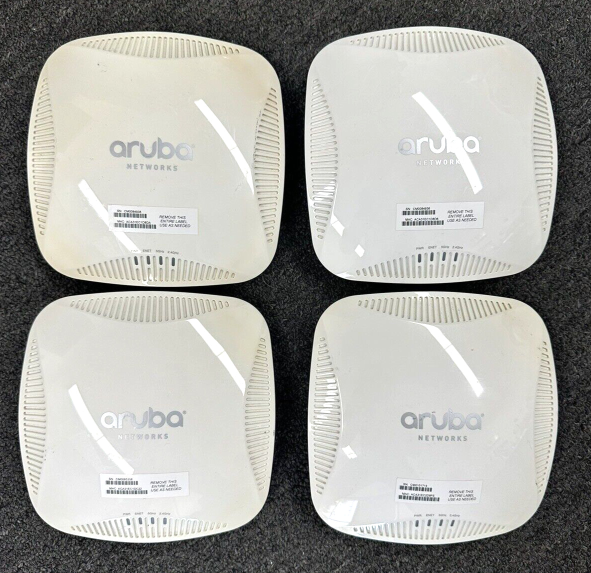 Lot of 4 Aruba Networks APIN0205 Wireless Access Point IAP-205-US 